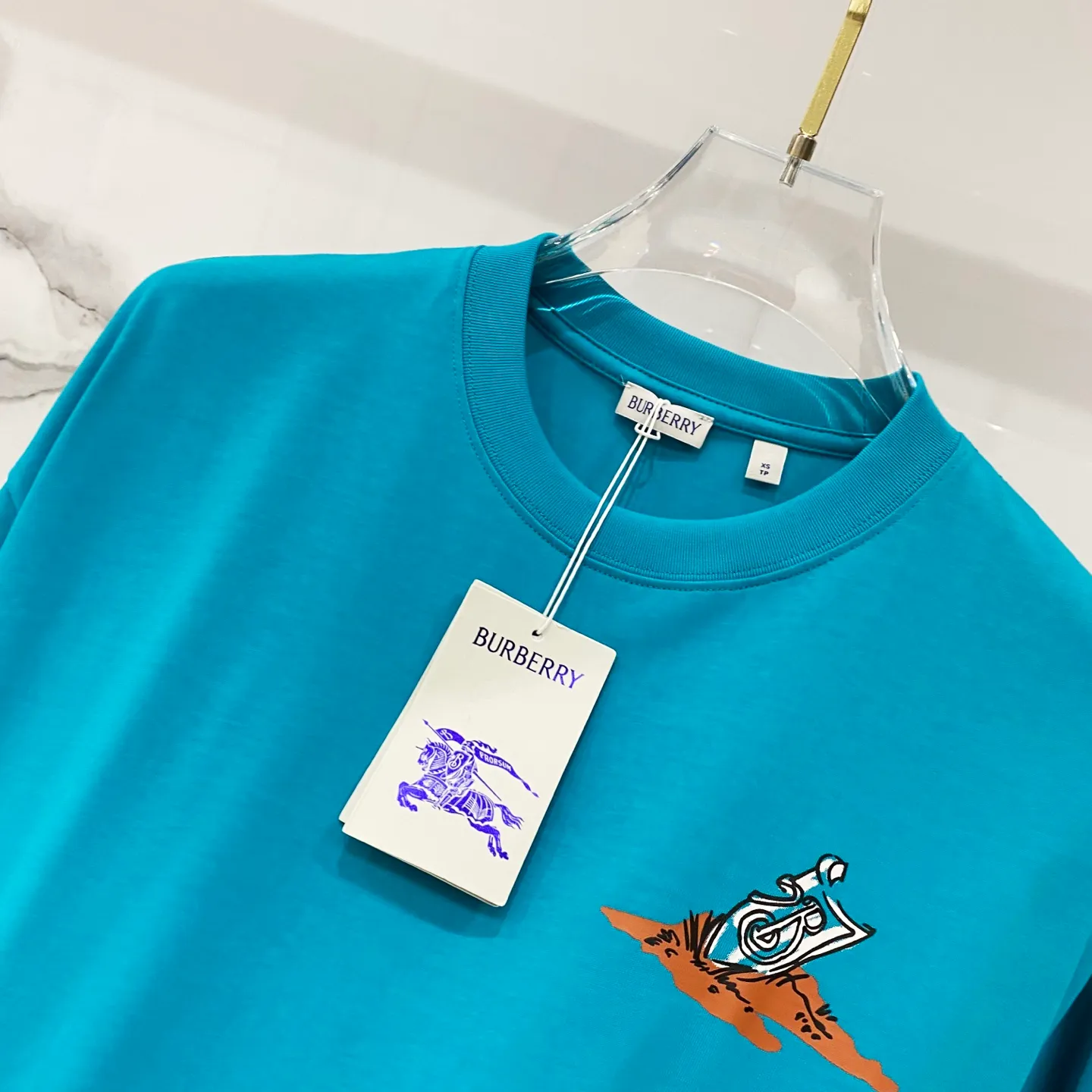BURBERRY/ - 260 T 🛡️ LOGO Quality 100 ％ Versatile Size:XS-L :Black.White.Blue
